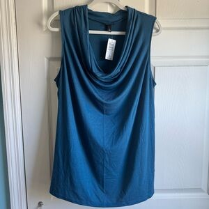 Torrid Teal Cowl Neck Tank Top